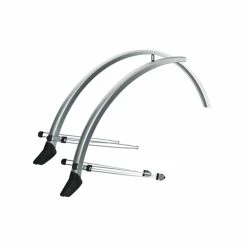 SKS Commuter Mudguard Set With Spoilers (Silver)