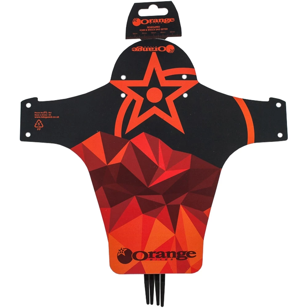 Orange RideGuard Front Mudguard