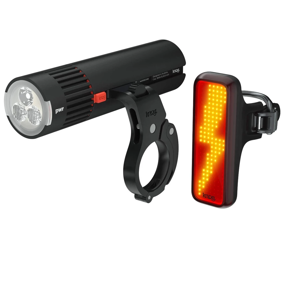 KNOG PWR Trail 1100L & Blinder V Bolt Light Set Including Computer Mount
